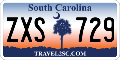 SC license plate ZXS729