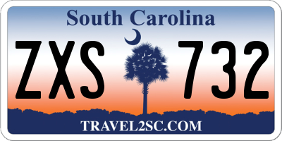 SC license plate ZXS732