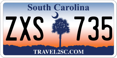 SC license plate ZXS735