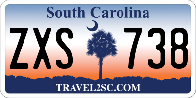 SC license plate ZXS738