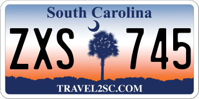 SC license plate ZXS745