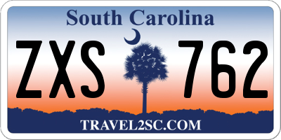 SC license plate ZXS762