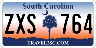SC license plate ZXS764