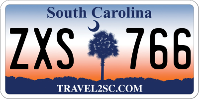 SC license plate ZXS766