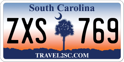 SC license plate ZXS769
