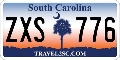 SC license plate ZXS776