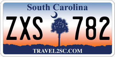SC license plate ZXS782