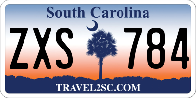SC license plate ZXS784