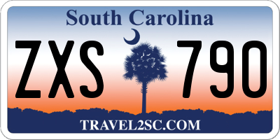 SC license plate ZXS790