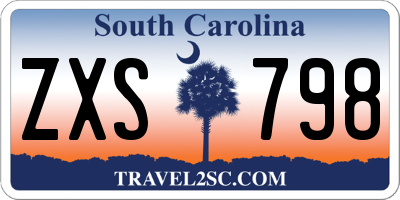SC license plate ZXS798