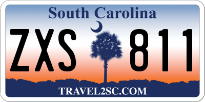 SC license plate ZXS811