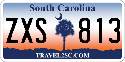 SC license plate ZXS813