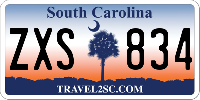 SC license plate ZXS834