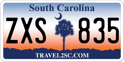 SC license plate ZXS835