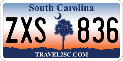 SC license plate ZXS836