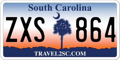 SC license plate ZXS864