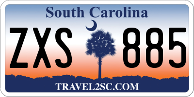SC license plate ZXS885