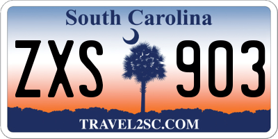 SC license plate ZXS903
