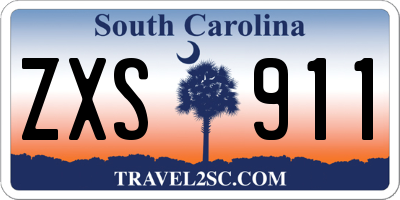 SC license plate ZXS911