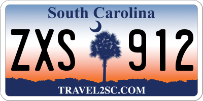 SC license plate ZXS912