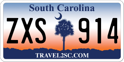 SC license plate ZXS914