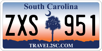 SC license plate ZXS951