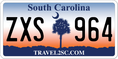SC license plate ZXS964