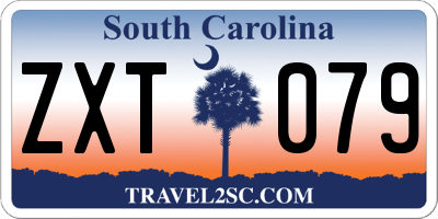 SC license plate ZXT079