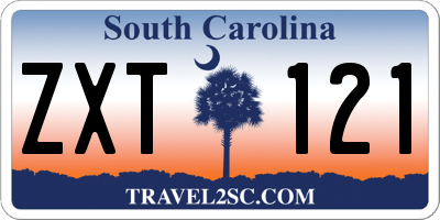 SC license plate ZXT121
