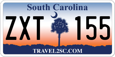 SC license plate ZXT155