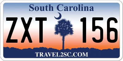SC license plate ZXT156