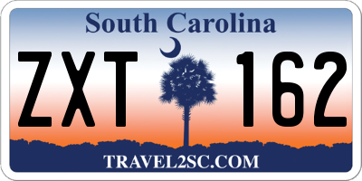 SC license plate ZXT162