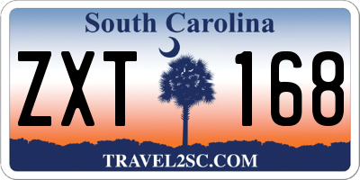 SC license plate ZXT168