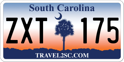 SC license plate ZXT175