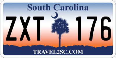 SC license plate ZXT176