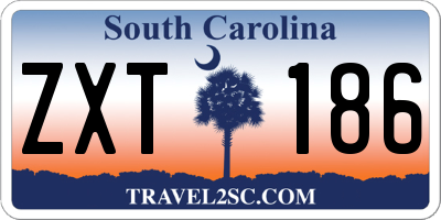 SC license plate ZXT186