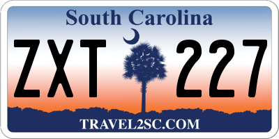 SC license plate ZXT227