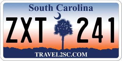 SC license plate ZXT241