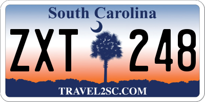 SC license plate ZXT248
