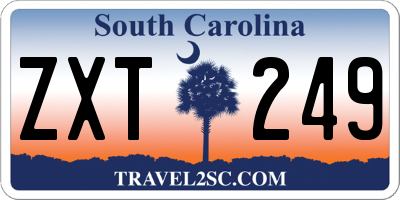SC license plate ZXT249