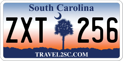 SC license plate ZXT256