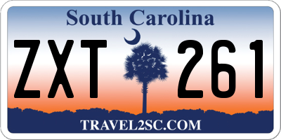 SC license plate ZXT261