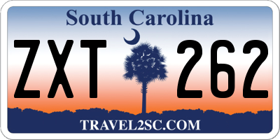 SC license plate ZXT262