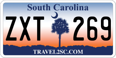 SC license plate ZXT269