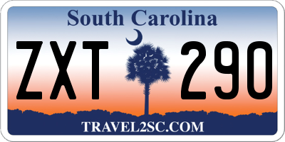 SC license plate ZXT290