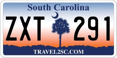 SC license plate ZXT291