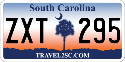 SC license plate ZXT295