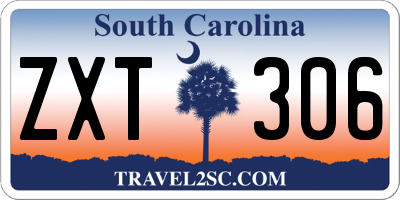 SC license plate ZXT306