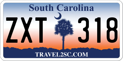 SC license plate ZXT318