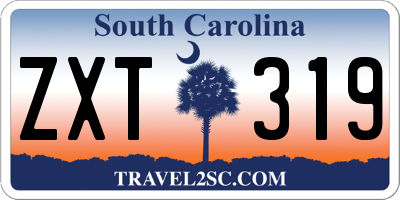 SC license plate ZXT319
